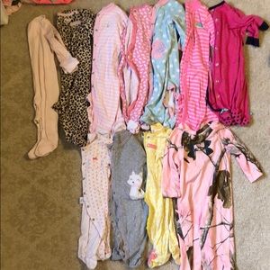 6 months infant girls pajama bundle